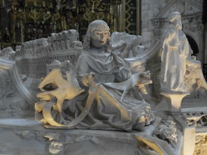 성 요한 복음사가_photo by Rowanwindwhistler_in the Sepulchers of John II and Isabella of Portugal in Miraflores Charterhouse_Burgos_Spain.jpg